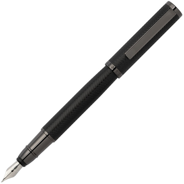 HUGO BOSS, Penna stilografica Formation Herringbone, canna di fucile