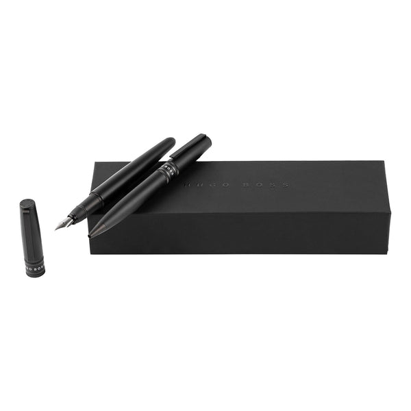 HUGO BOSS, coffret écriture Gear Illusion, noir