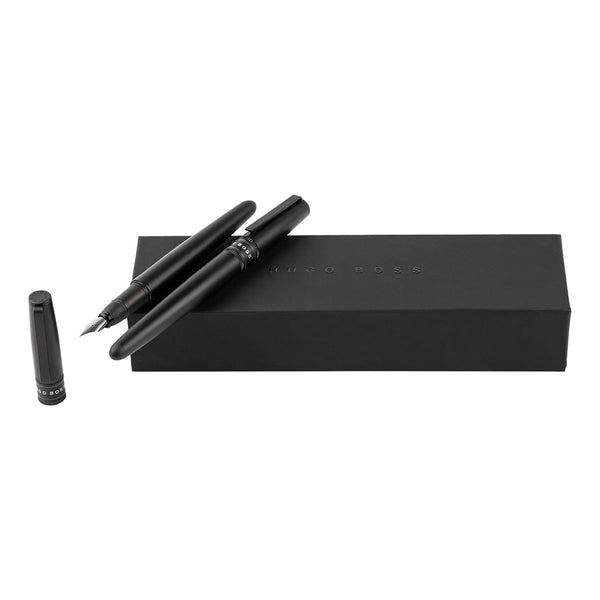 HUGO BOSS, coffret écriture Gear Illusion, noir