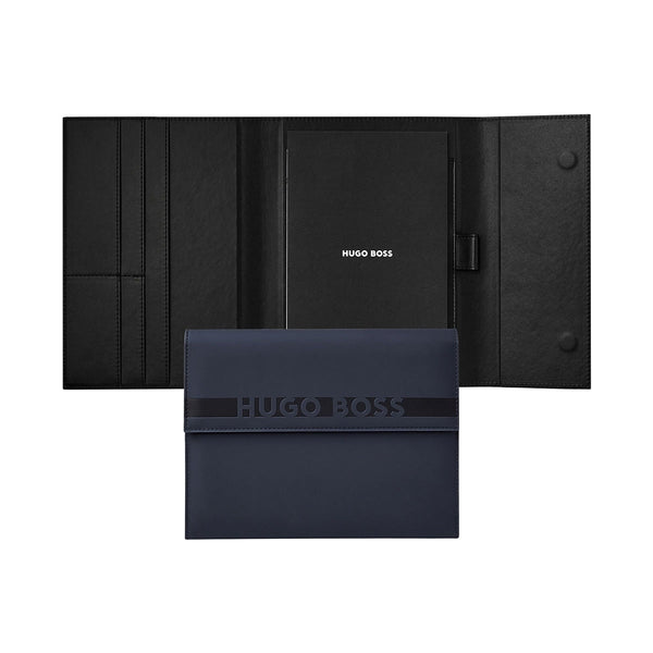 HUGO BOSS, Schreibmappe Cloud Matte, A5, blau