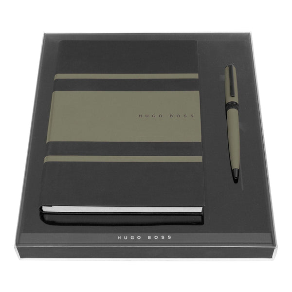 HUGO BOSS, Ensemble d'écriture, kaki