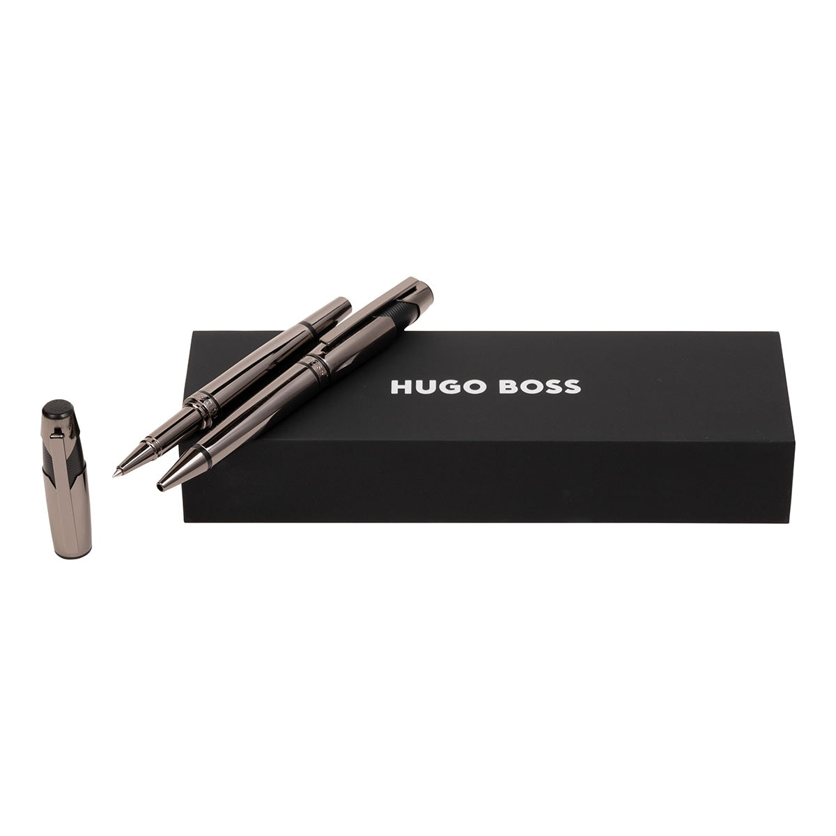HUGO BOSS Kugelschreiber / Tintenroller Chevron gun-1