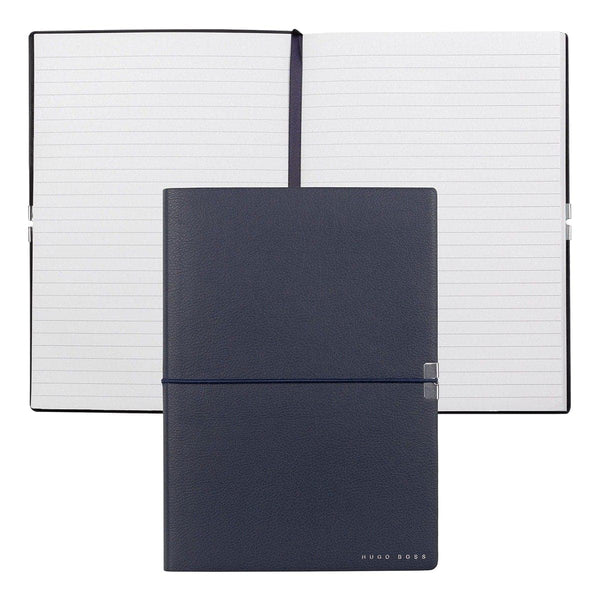 HUGO BOSS, Carnet de notes Elegance Storyline, A5 ligné blanc, bleu foncé