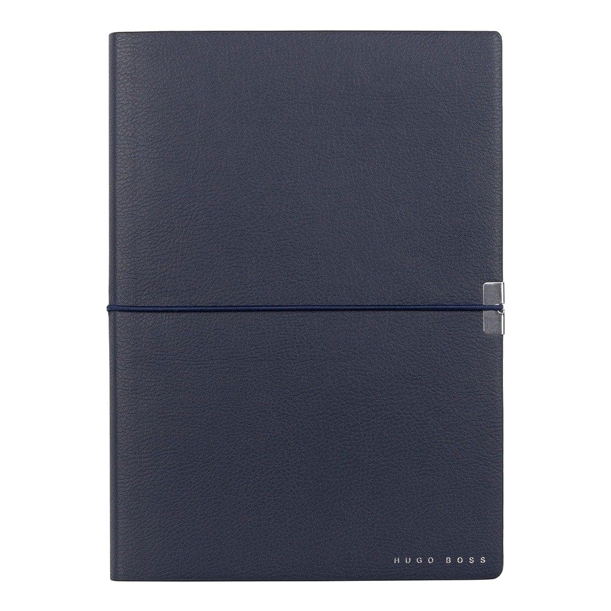 HUGO BOSS, Notizbuch Elegance Storyline, A5 liniert weiss, dunkelblau-3