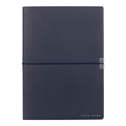 HUGO BOSS, Notizbuch Elegance Storyline, A5 liniert weiss, dunkelblau-3