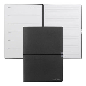 HUGO BOSS, Notizbuch Elegance Storyline, A5 agenda weiss, schwarz-1