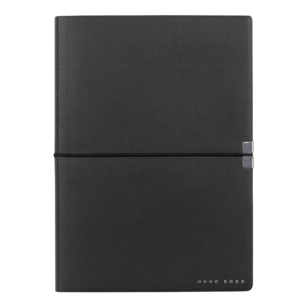 HUGO BOSS, Notizbuch Elegance Storyline, A5 liniert weiss, schwarz-3