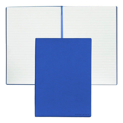 HUGO BOSS, Notizbuch Essential Storyline, A5 liniert weiss, blau-1