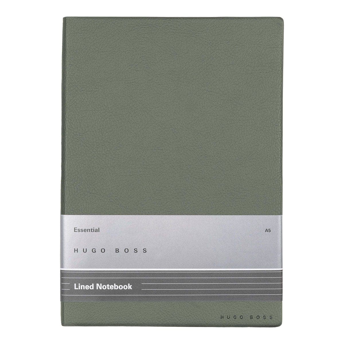 HUGO BOSS, Notizbuch Essential Storyline, A5 liniert weiss, khaki-2
