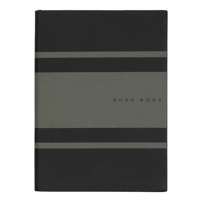 HUGO BOSS, Notizbuch Essential Gear, A5 dotted weiss, khaki-3