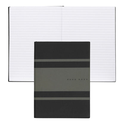HUGO BOSS, Notizbuch Essential Gear, A5 liniert weiss, khaki-1