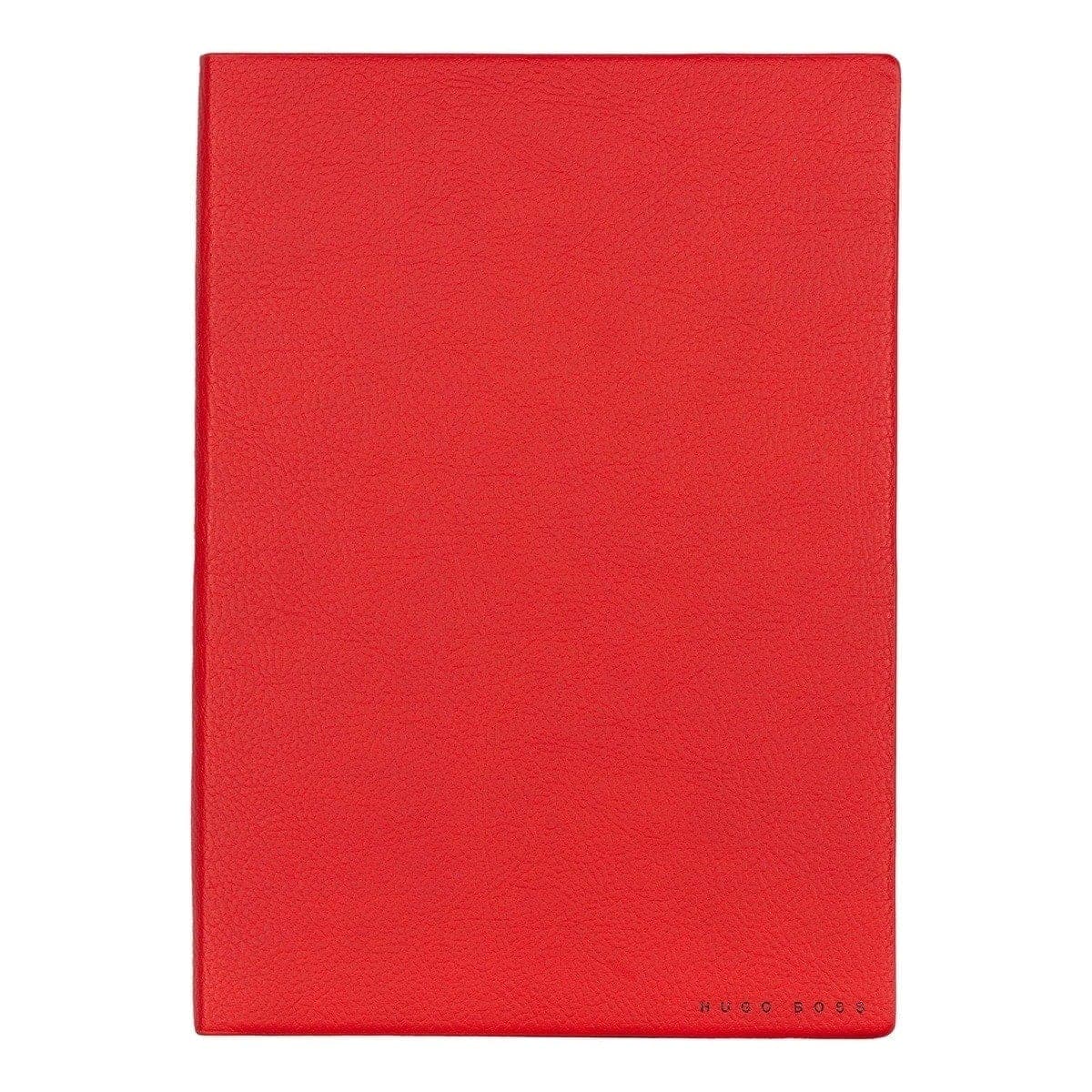 HUGO BOSS, Notizbuch Essential Storyline, A5 liniert weiss, rot-3