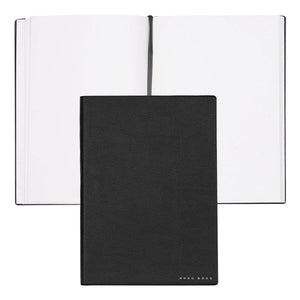 HUGO BOSS, Notizbuch Essential Storyline, A5 blanko weiss, schwarz-1