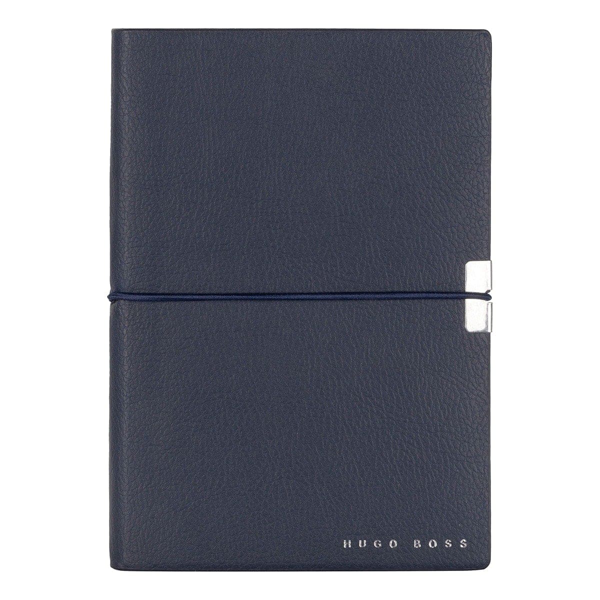 HUGO BOSS, Notizbuch Elegance Storyline, A6 liniert weiss, dunkelblau-3