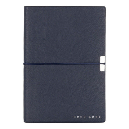 HUGO BOSS, Notizbuch Elegance Storyline, A6 liniert weiss, dunkelblau-3