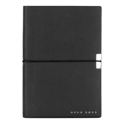 HUGO BOSS, Notizbuch Elegance Storyline, A6 liniert weiss, schwarz-3