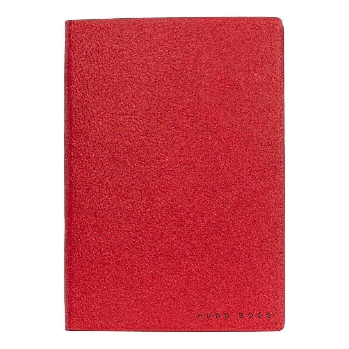 HUGO BOSS, Notizbuch Essential Storyline, A6 liniert weiss, rot-3
