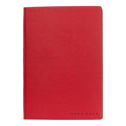 HUGO BOSS, Notizbuch Essential Storyline, A6 liniert weiss, rot-3