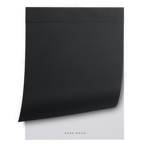 HUGO BOSS, carnet, A7 vierge blanc, noir