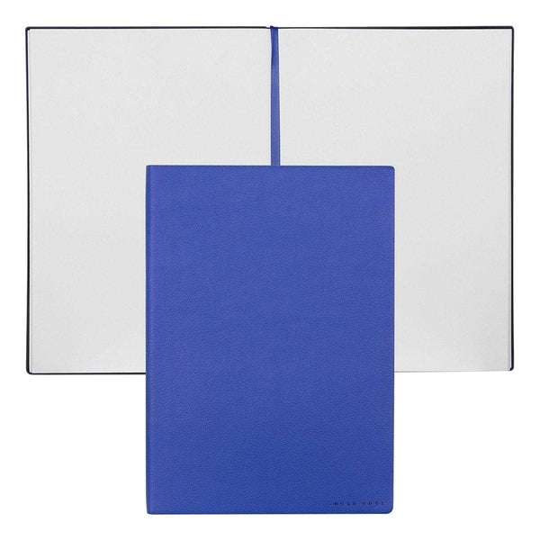 HUGO BOSS, taccuino Essential Storyline, B5 bianco a pagine bianche, blu