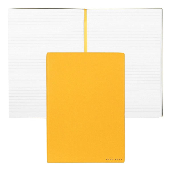 HUGO BOSS, Taccuino Essential Storyline, B5 rigato bianco, giallo