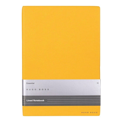 HUGO BOSS, Notizbuch Essential Storyline, B5 liniert weiss, gelb-2