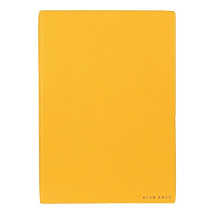 HUGO BOSS, Notizbuch Essential Storyline, B5 blanko weiss, gelb-3