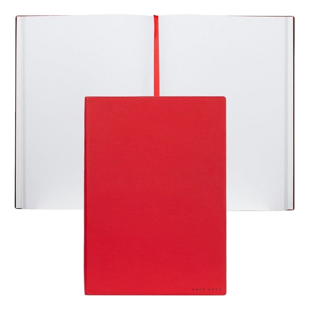 HUGO BOSS, Notizbuch Essential Storyline, B5 blanko weiss, rot-1