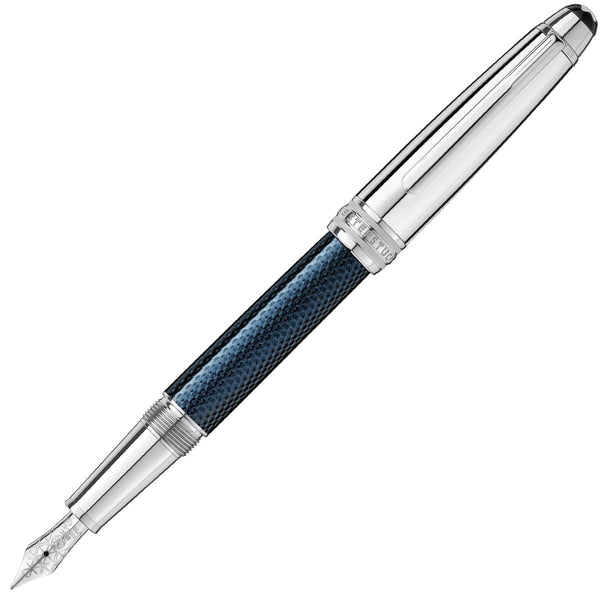 Montblanc, Füller Meisterstück Blue Hour, 145 Solitaire Doué, 18K Feder, blau