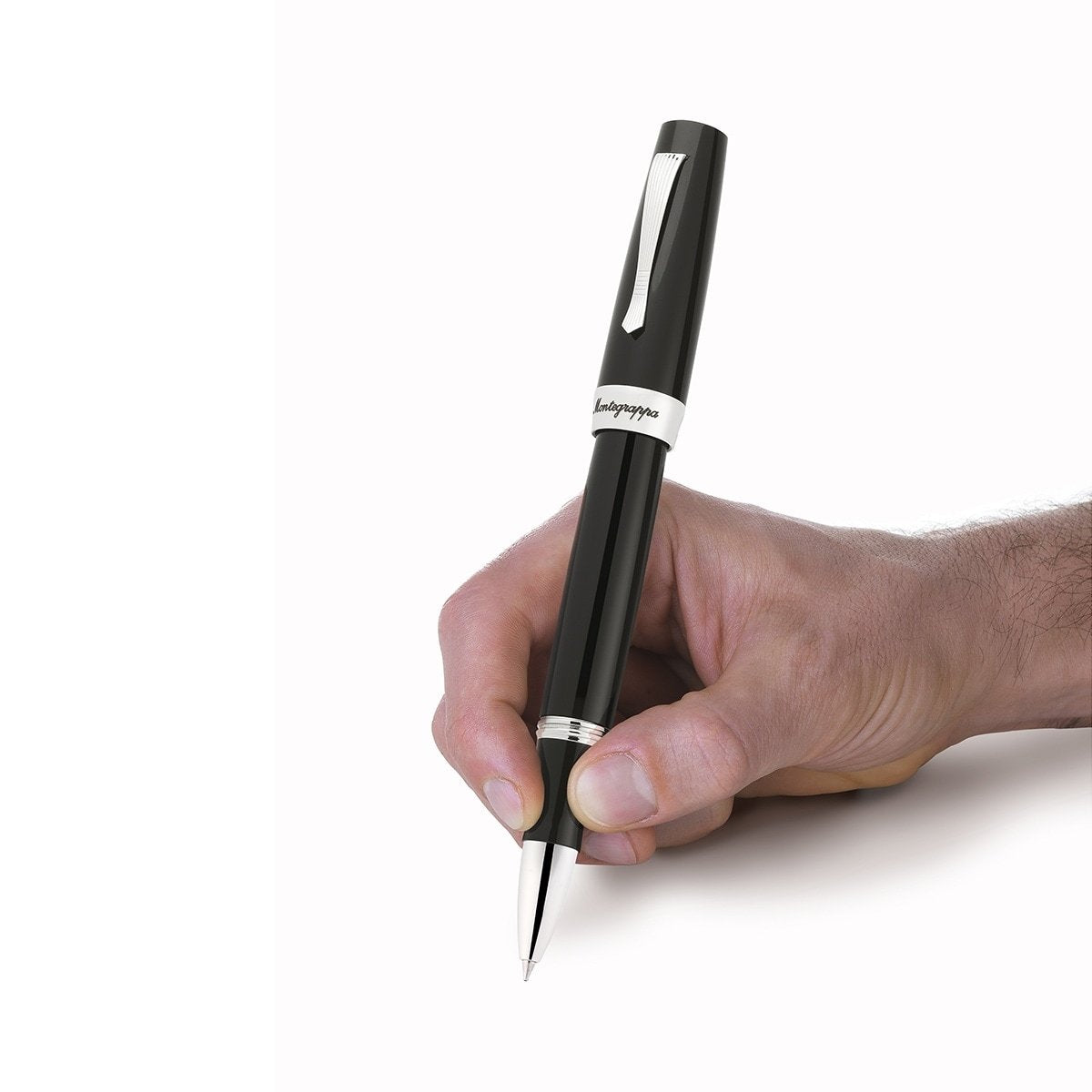 Montegrappa, Tintenroller, Elmo 02, Jet Black, schwarz-6
