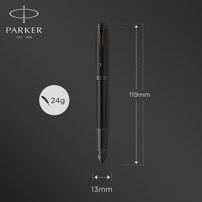 Parker Füller Parker IM Achromatic Mattschwarz PVD-7