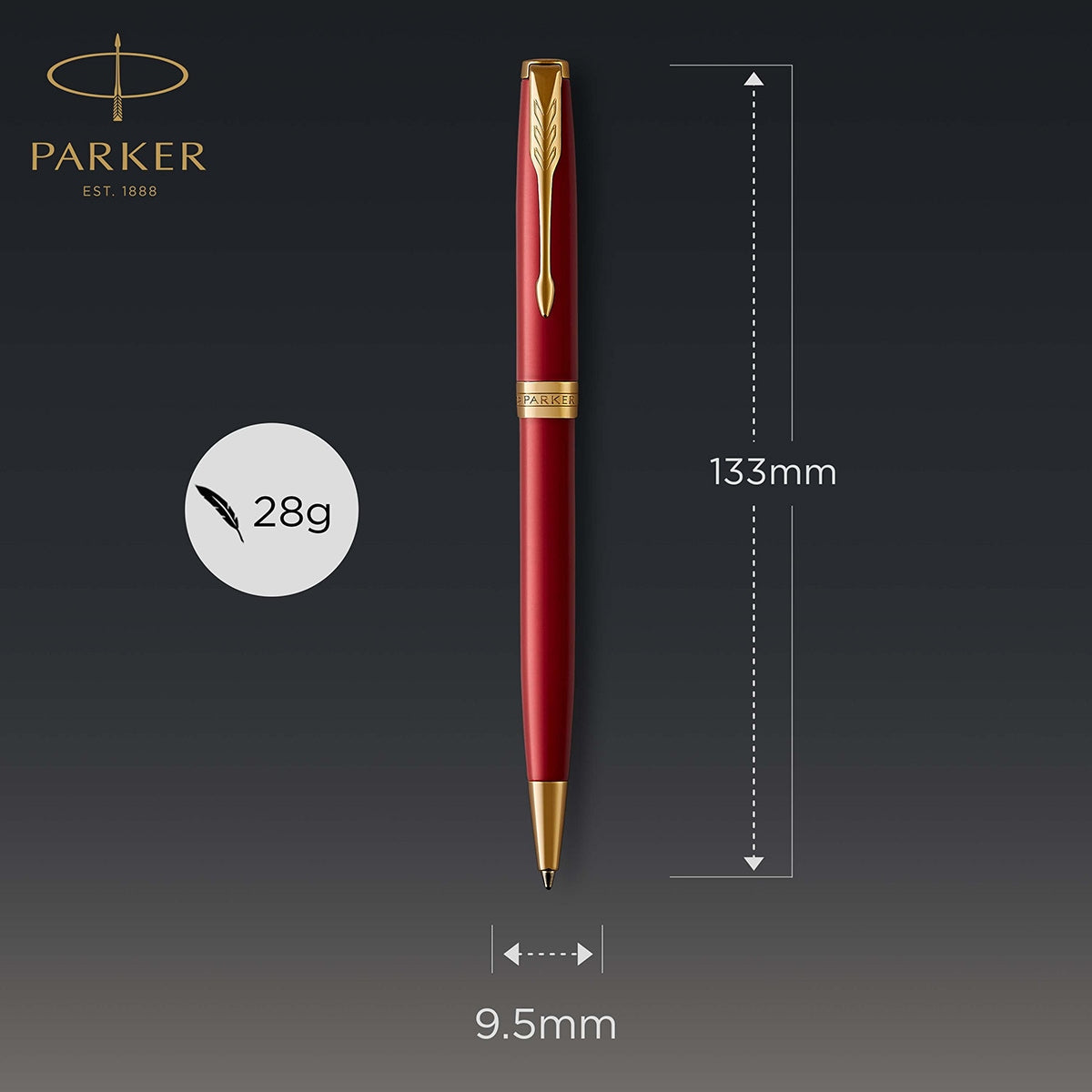 Parker Kugelschreiber Sonnet Core Rot G.C.-7