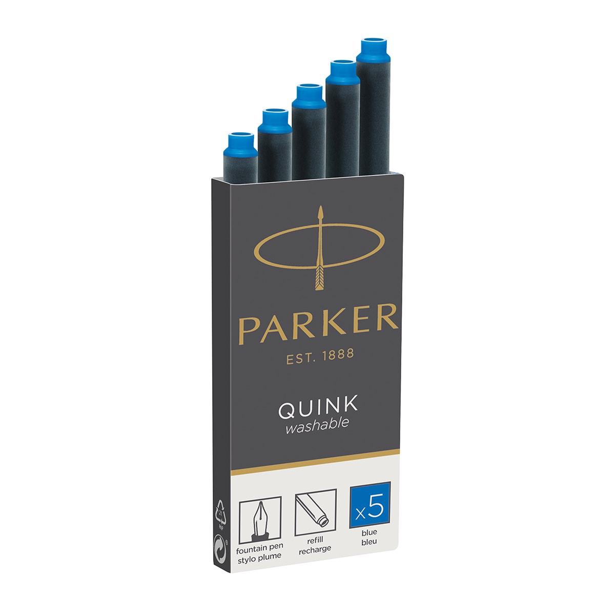Parker Tintenpatronen Quink Königsblau-1