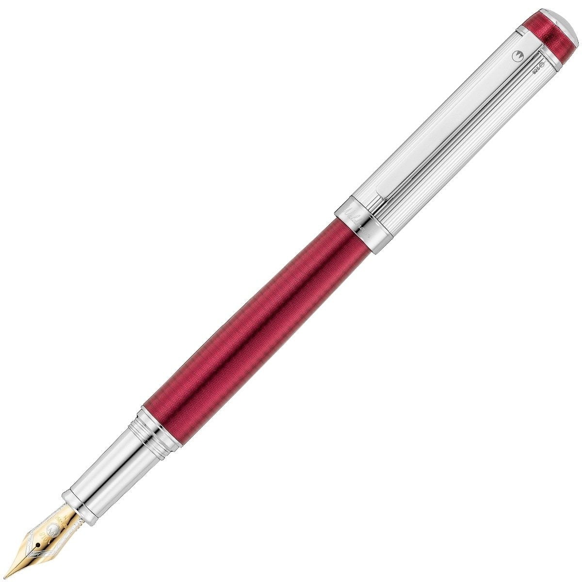 Waldmann, Füller, Grandeur, 18 Karat Goldfeder, rot-4