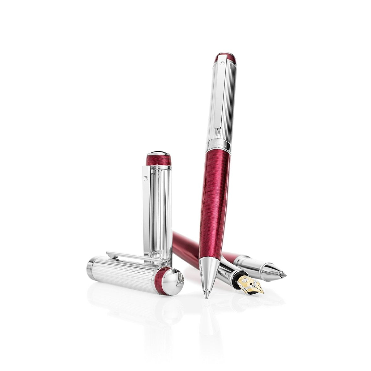 Waldmann, Füller, Grandeur, 18 Karat Goldfeder, rot-6