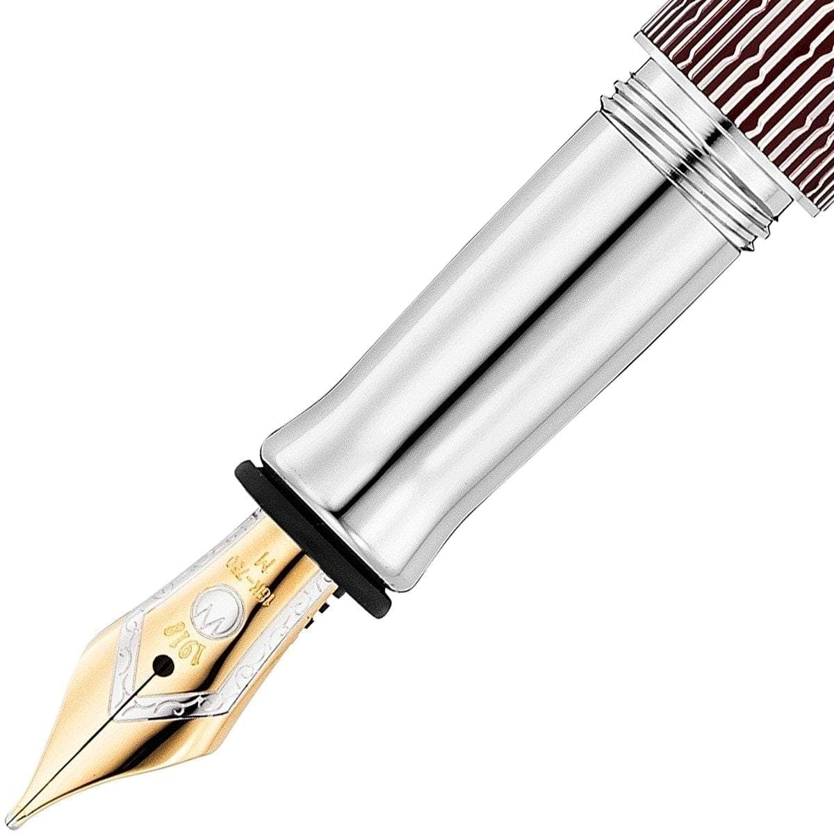 Waldmann, Füller, Tango, 18 Karat Goldfeder, Burgundrot-2