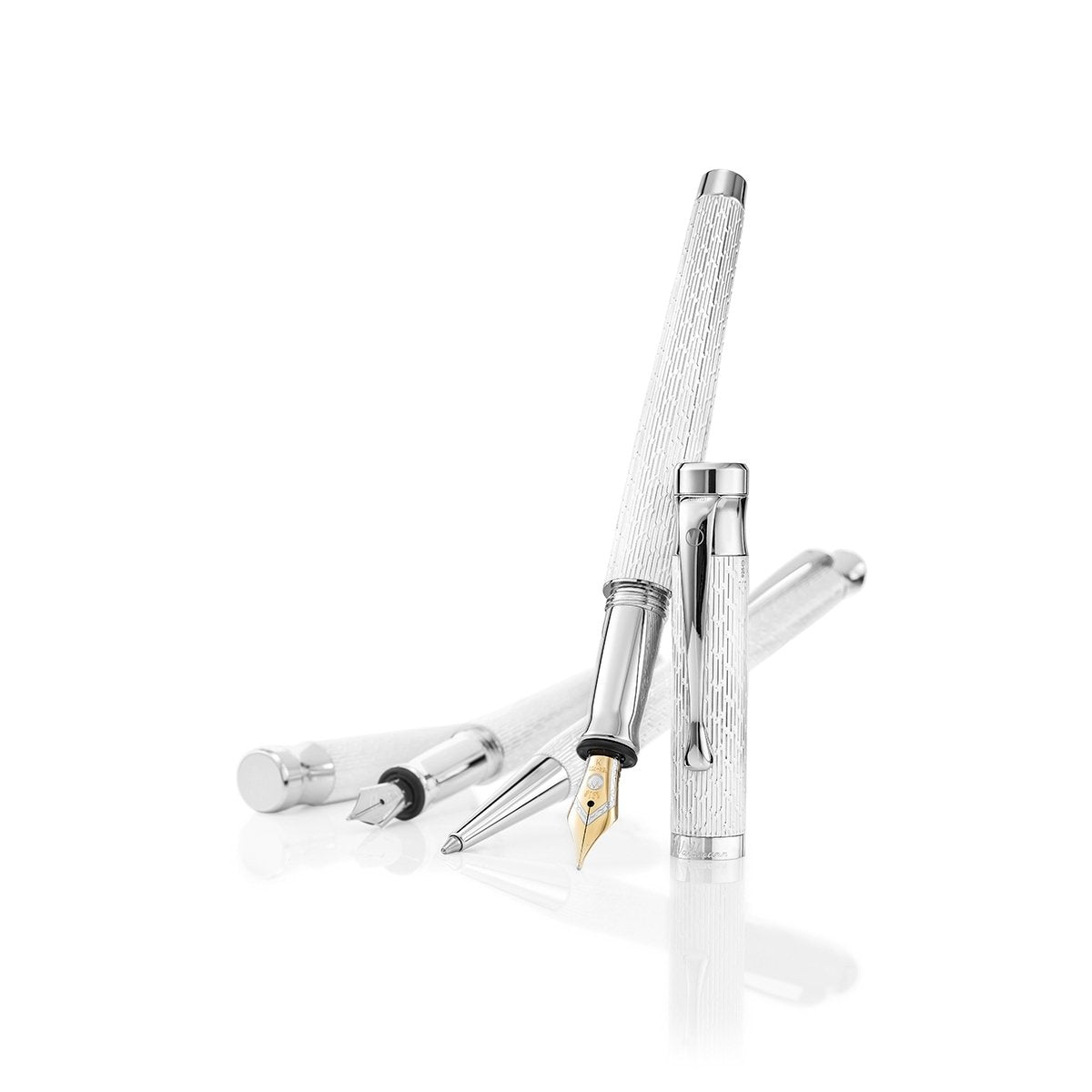 Waldmann, Füller, Tango, 18 Karat Goldfeder, weiss-6