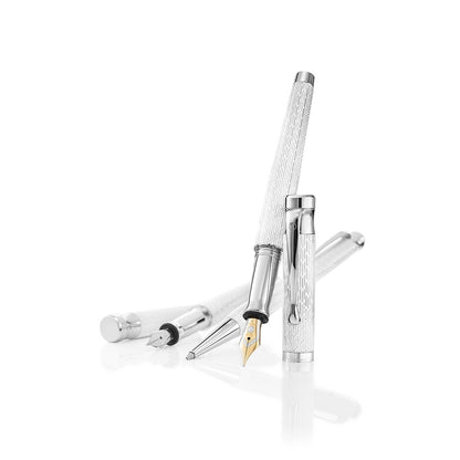 Waldmann, Füller, Tango, 18 Karat Goldfeder, weiss-6