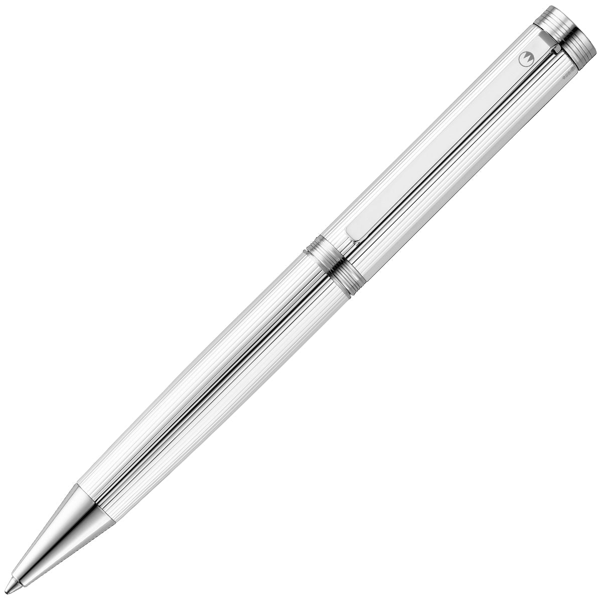 Waldmann, Kugelschreiber Tapio, Nadelstreifen, silber - 1