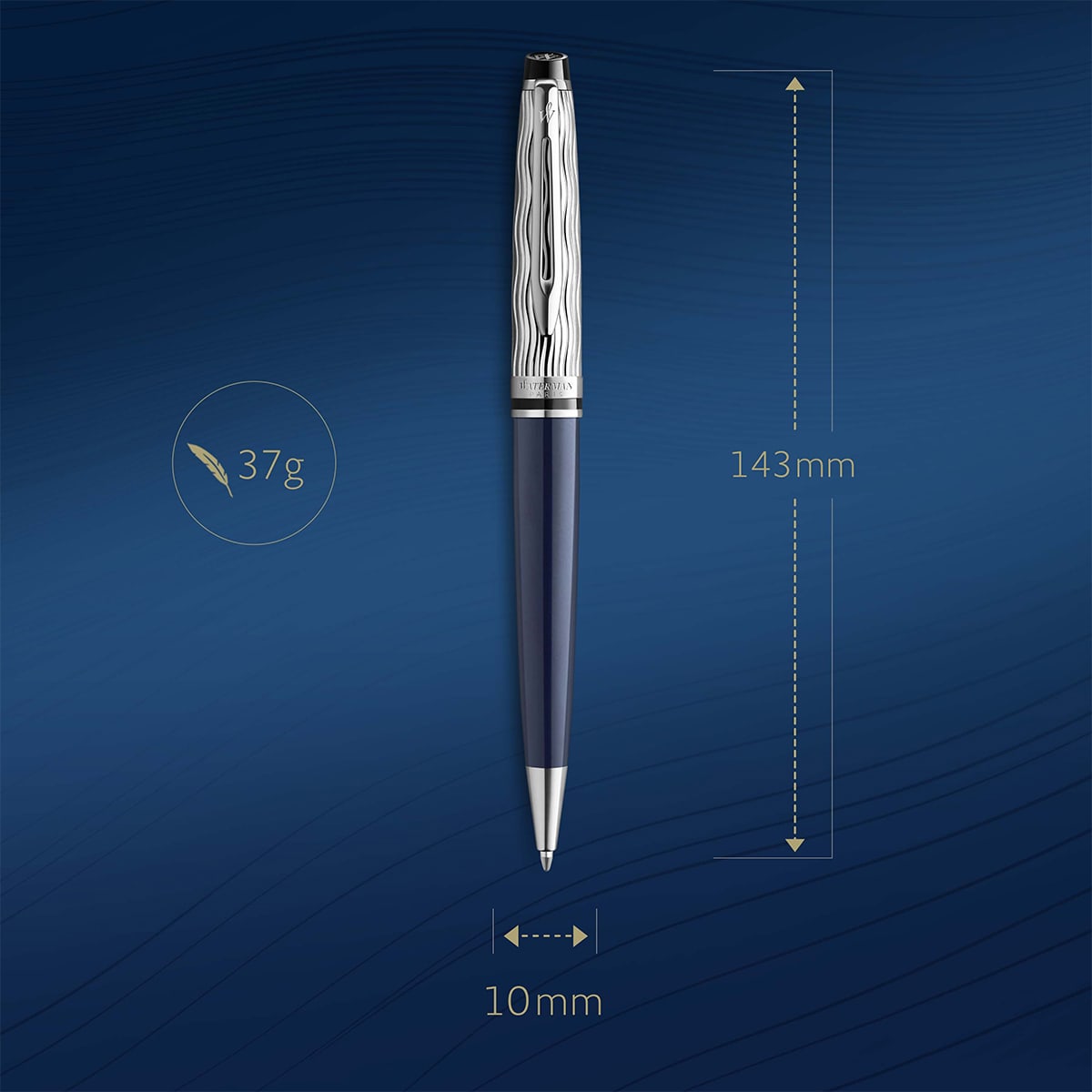 Waterman Kugelschreiber Expert L’Essence du bleu dunkelblau-7