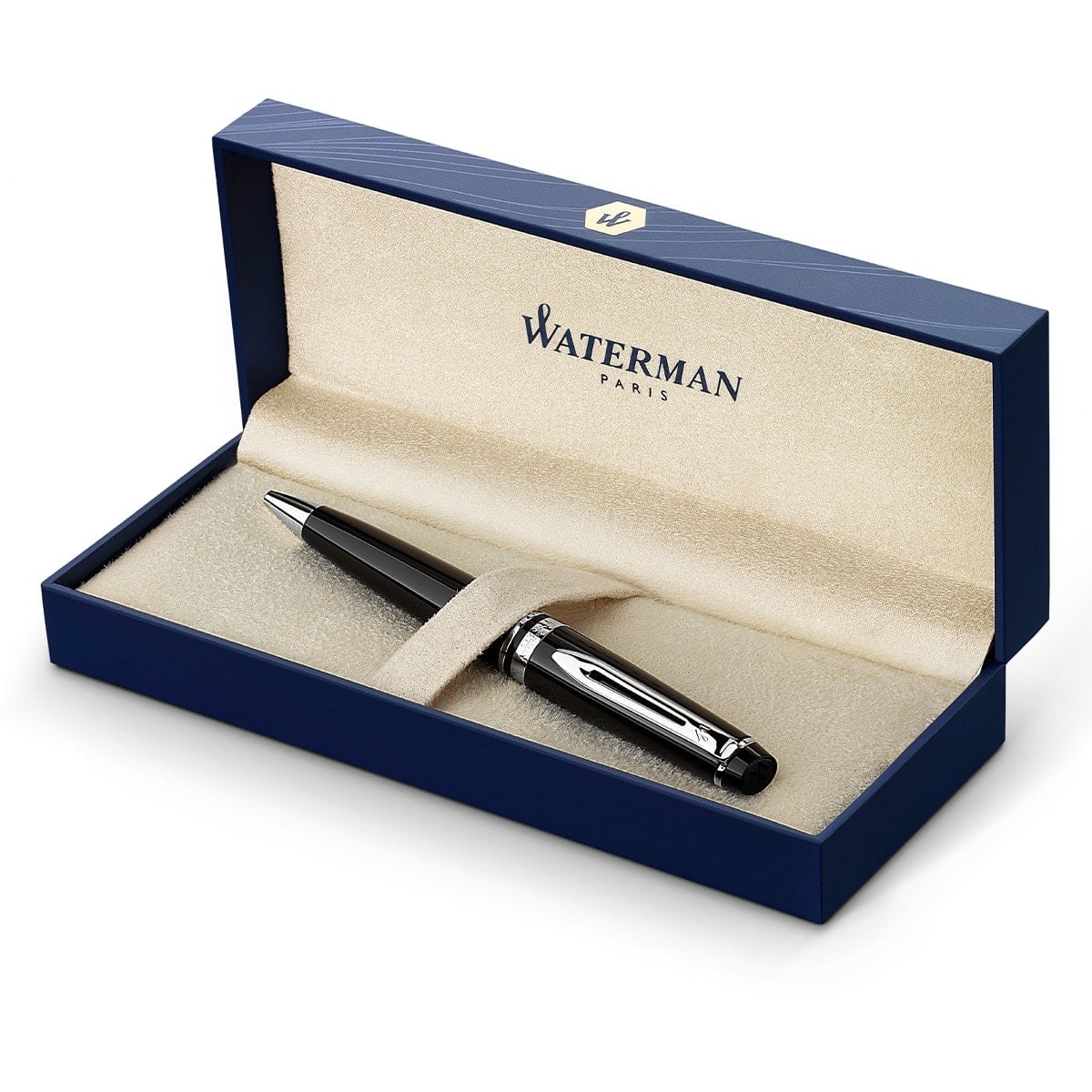 Waterman Kugelschreiber Expert chrom Mittel schwarz-7