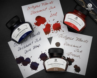 Octopus Fluids Encre Document Ink Dark Blue, bleu foncé, 30 ml