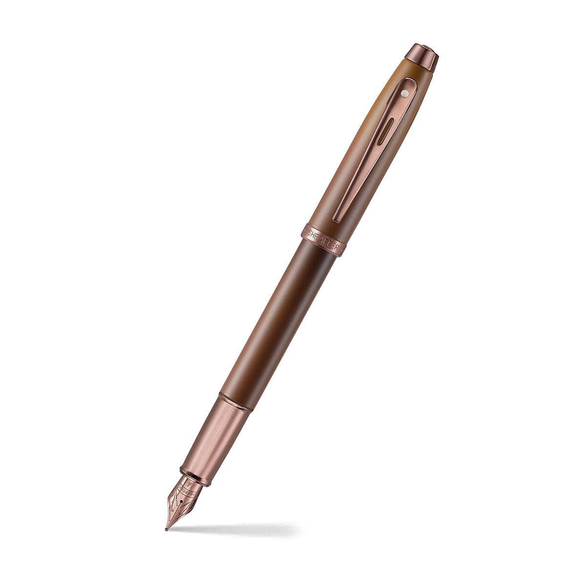 Sheaffer Füller 100 farbig, Stahfeder, braun
