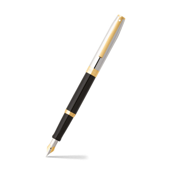Stylo-plume Sheaffer Sagaris or, plume acier, noir