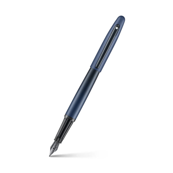 Stylo-plume Sheaffer VFM noir, plume acier, bleu foncé