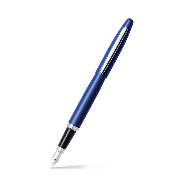 Sheaffer Stylo plume VFM argent, plume en acier, bleu foncé
