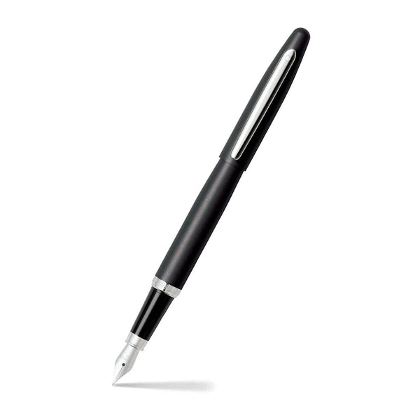Sheaffer Stylo plume VFM argent, plume en acier, bleu foncé