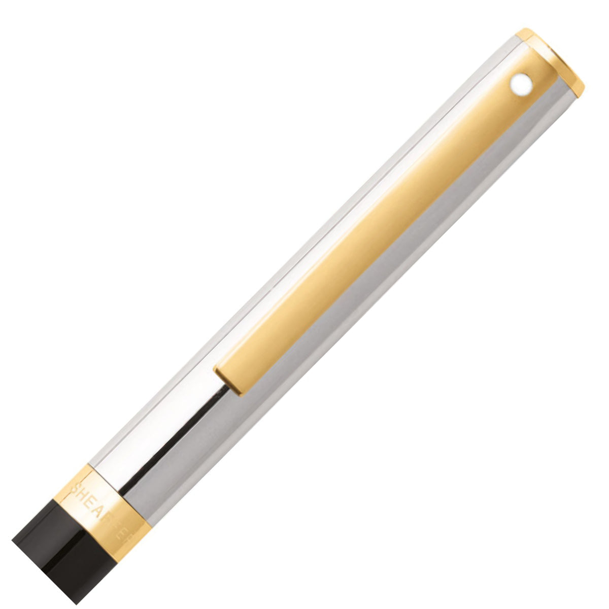 sheaffer-kugelschreiber-sagaris-chrome-gold-black-2
