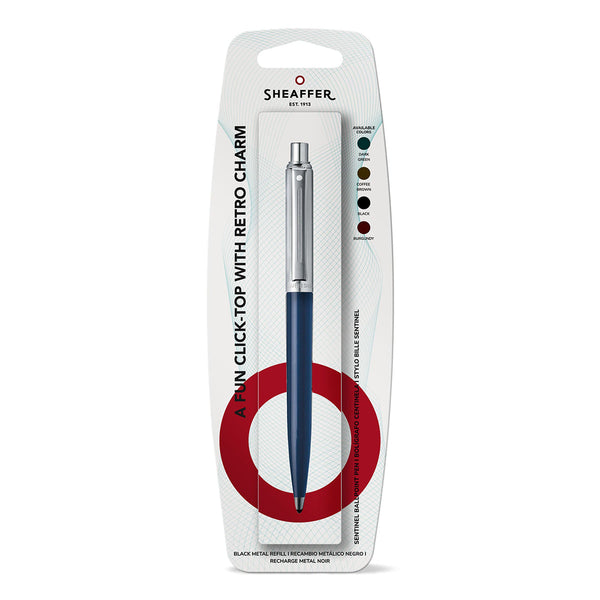 Sheaffer Stylo Bille Sentinel Chrome, Bleu