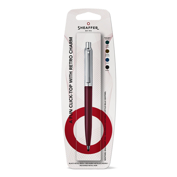 Stylo bille Sheaffer Sentinel Chrome, Bordeaux